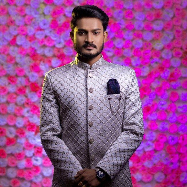 Young Male Model Wearing Sherwani Side Stock Photo 753406918 | Shutterstock