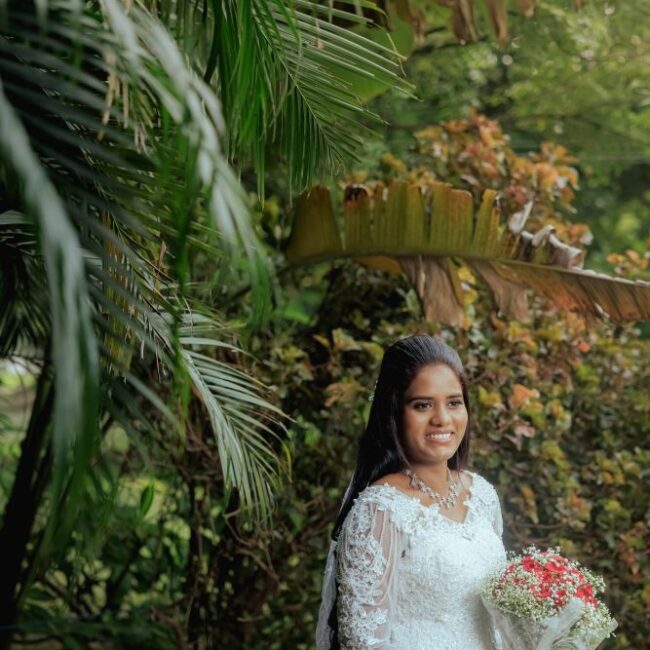 Christian Bride in White Gown