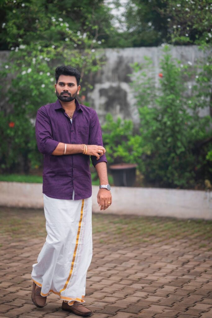 Groom in Dhothi