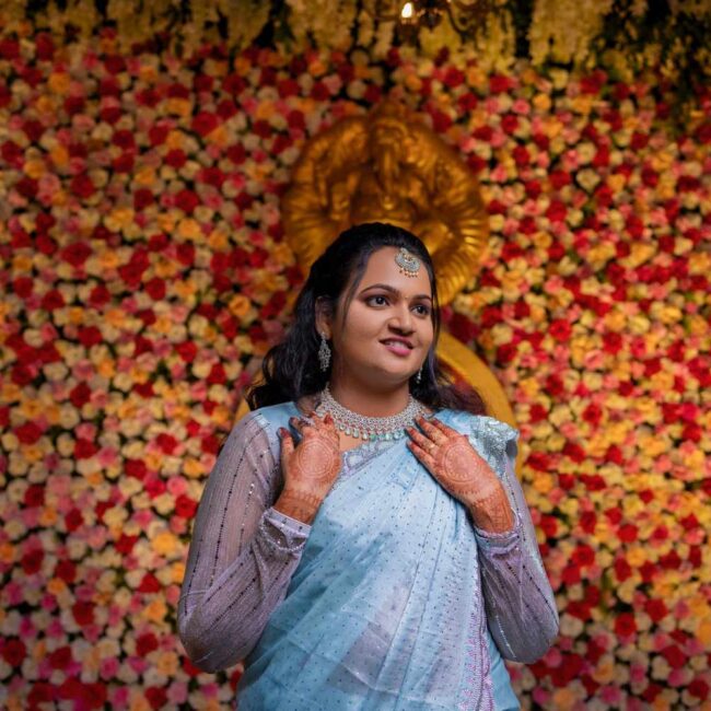 Reception Bride in Saree