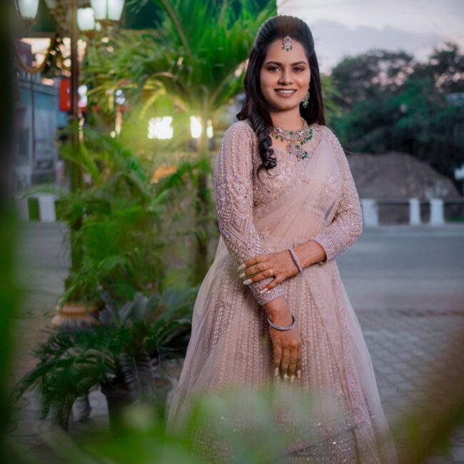 Chennai reception bride