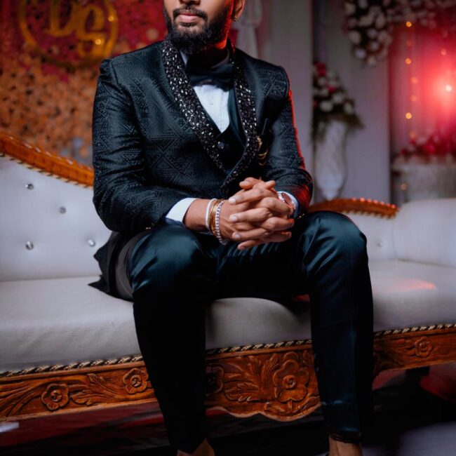 Groom Portrait Poses for Reception